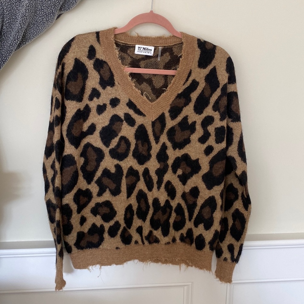 Cheetah cashmere sweater